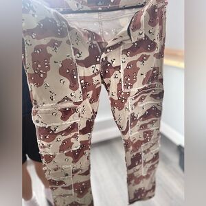 RAW Men's Brown Desert Camo Cargo Pants